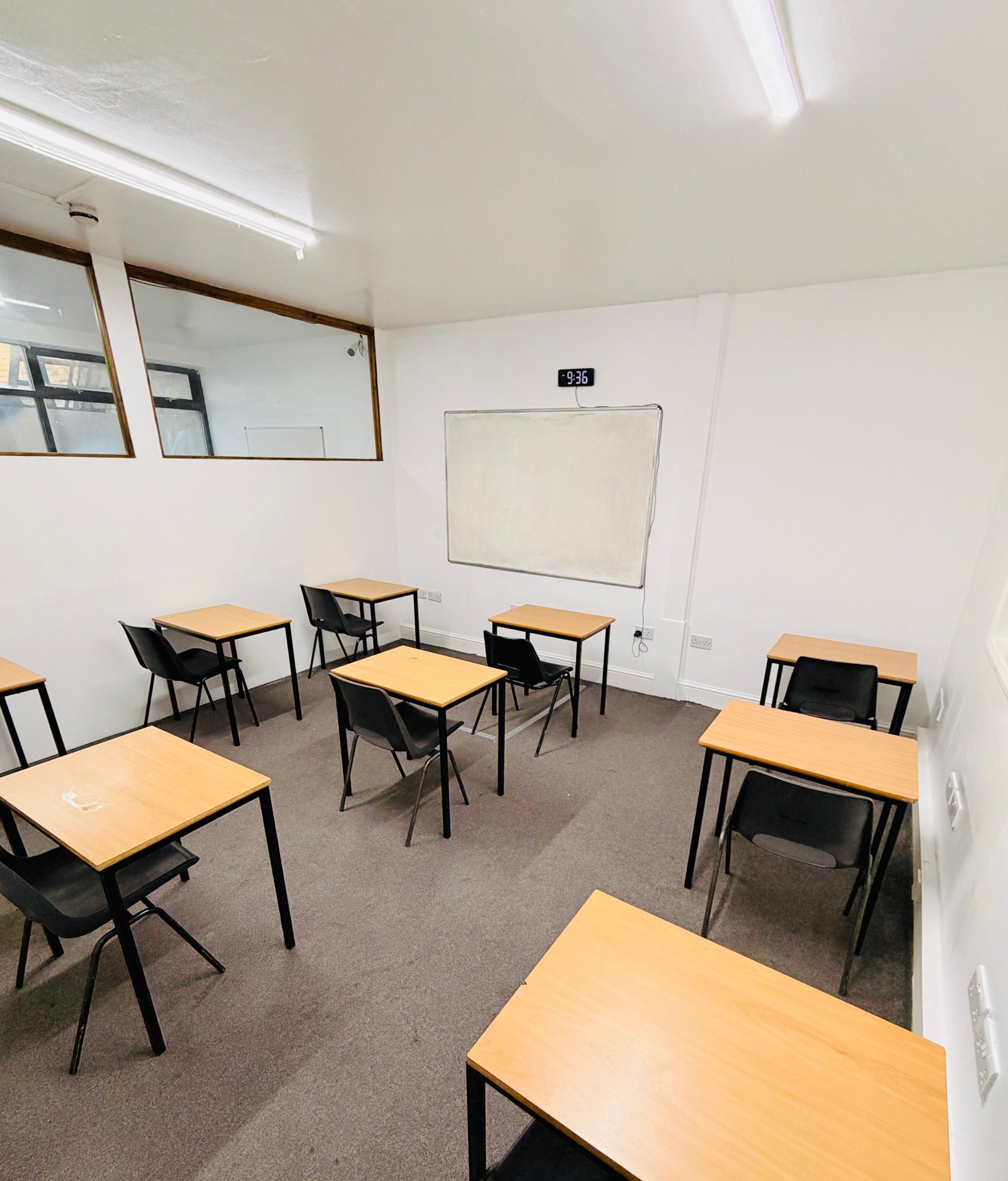 Supervised assessment room at Ark Exam Centre
